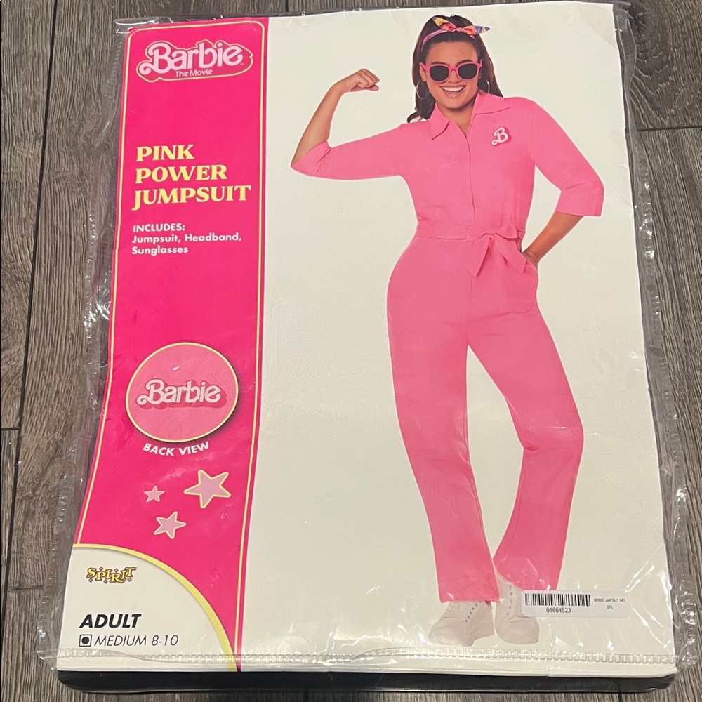 Barbie Pink Power Jumpsuit Costume | Adult Medium NWT